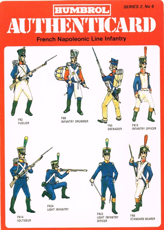 Image for HUMBROL AUTHENTICARD SERIES 2, NO.6: FRENCH NAPOLEONIC LINE INFANTRY