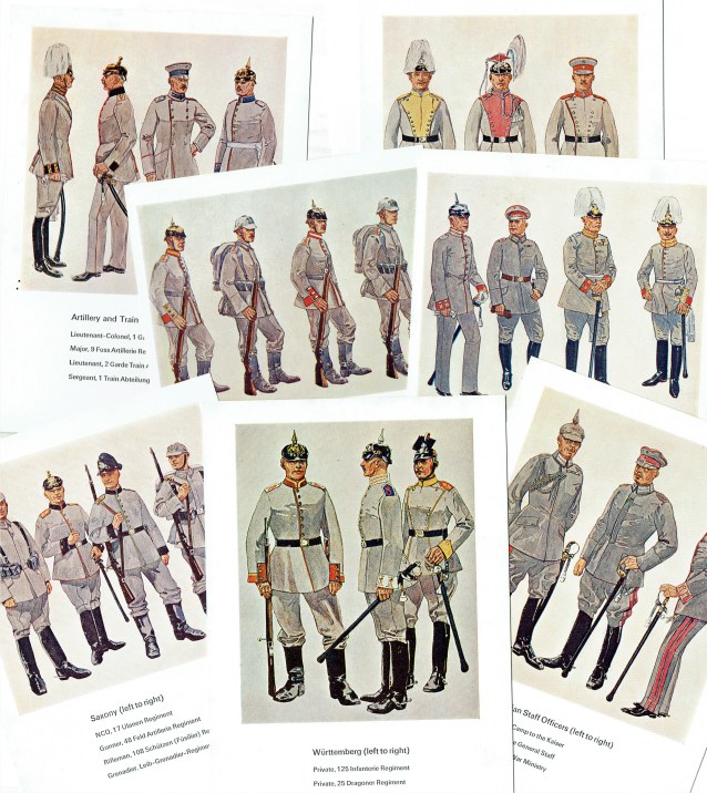 Image for GERMAN UNIFORMS, FIRST WORLD WAR SERIES (7 POSTCARDS)