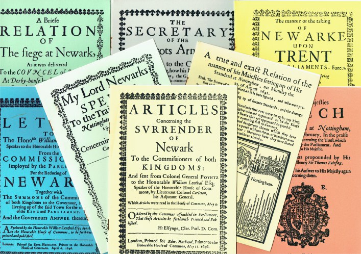 Image for NEWARK IN THE ENGLISH CIVIL WAR (SET OF EIGHT FACSIMILE BOOKLETS)