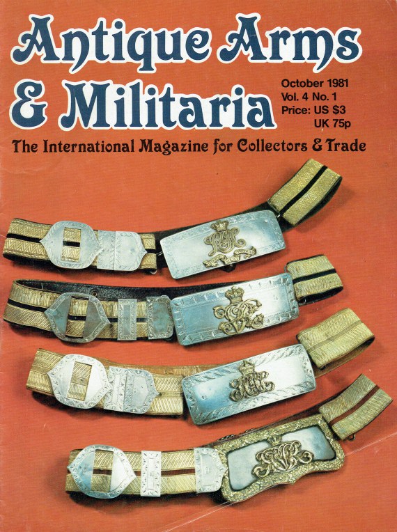 Image for ANTIQUE ARMS & MILITARIA VOL.4 NO.1 OCTOBER 1981