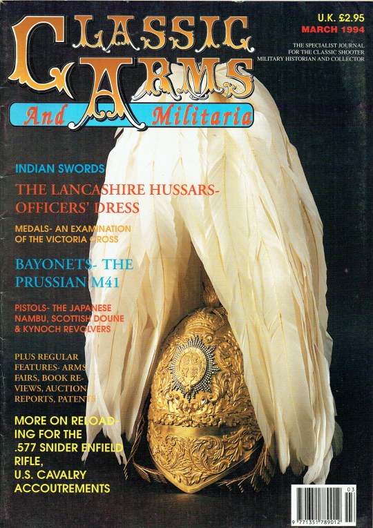 Image for CLASSIC ARMS AND MILITARIA VOL.1 / NO.3 MARCH 1994
