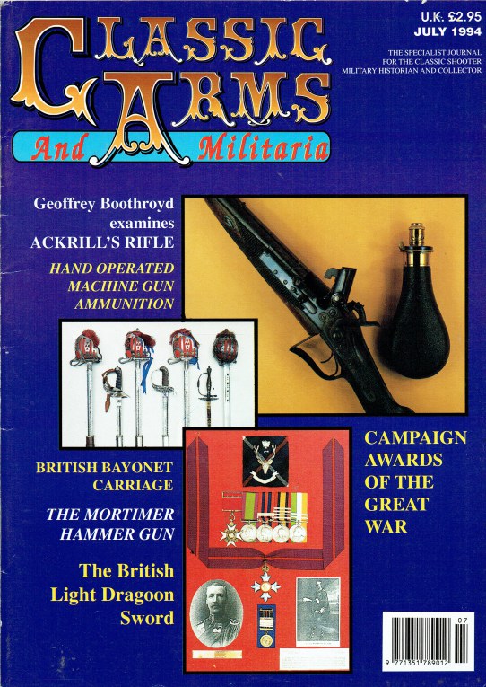 Image for CLASSIC ARMS AND MILITARIA VOL.1 / NO.7 JULY 1994