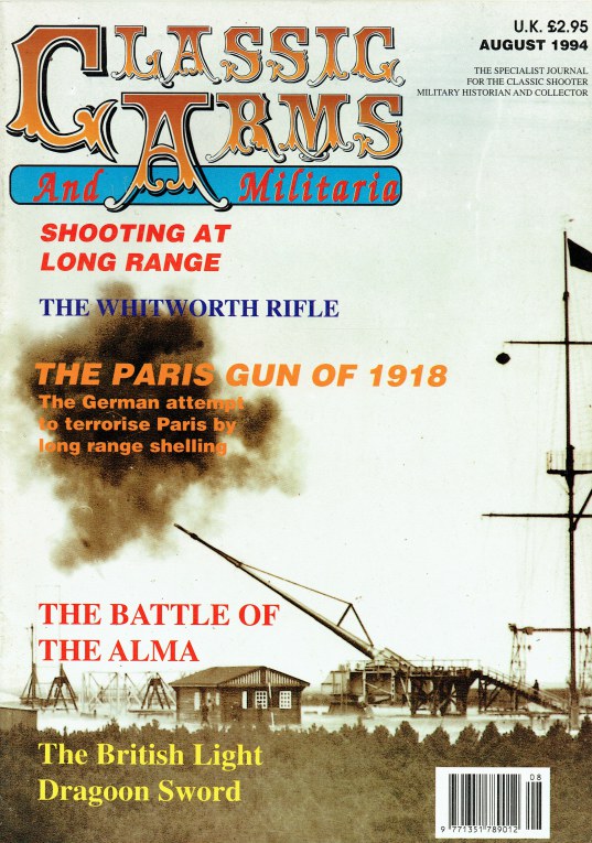 Image for CLASSIC ARMS AND MILITARIA VOL.1 / NO.8 AUGUST 1994