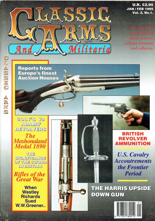 Image for CLASSIC ARMS AND MILITARIA VOL.2, NO.1 JAN / FEB 1995