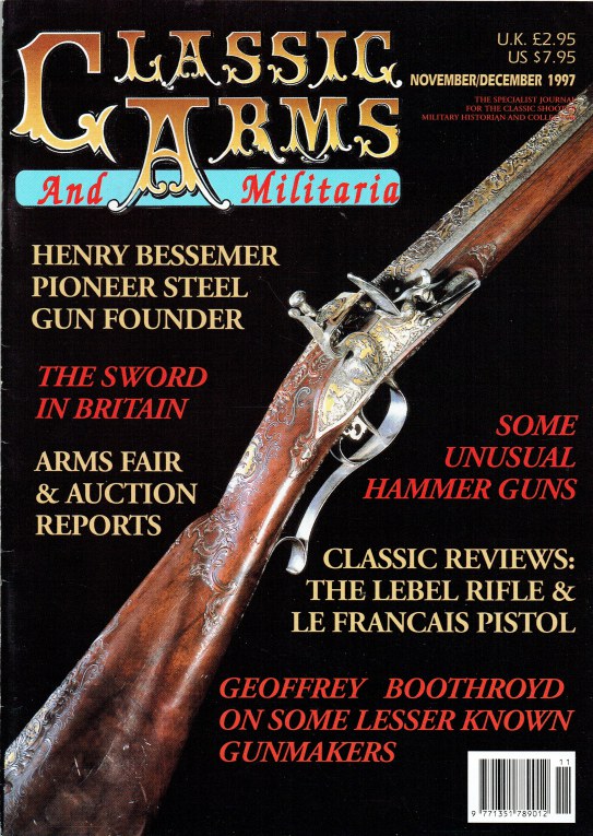 Image for CLASSIC ARMS AND MILITARIA VOL.4, ISSUE 6 NOVEMBER / DECEMBER 1997