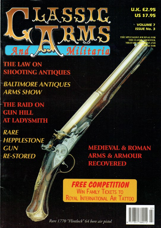 Image for CLASSIC ARMS AND MILITARIA VOL.8, ISSUE 3 MAY / JUNE 2001