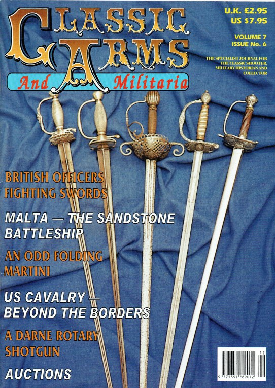 Image for CLASSIC ARMS AND MILITARIA VOL.7, ISSUE 6 NOVEMBER / DECEMBER 2000
