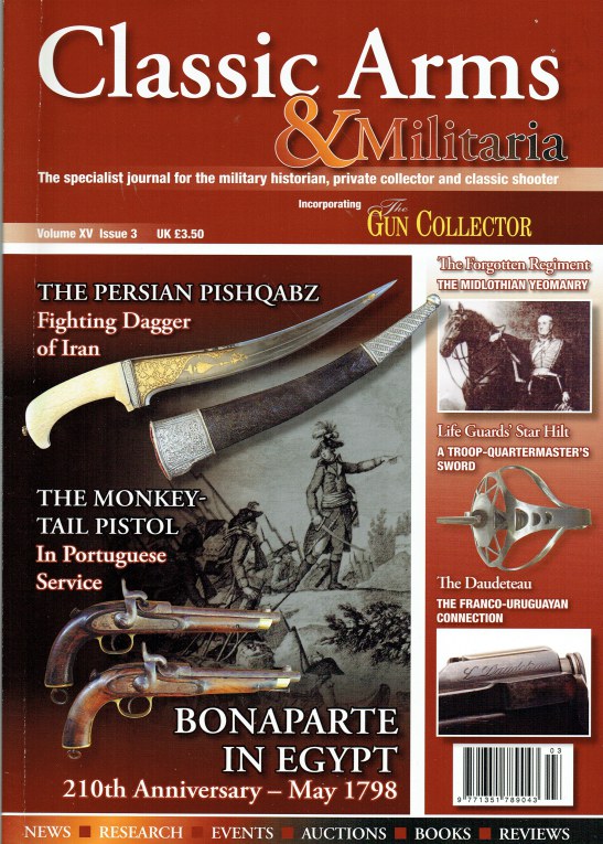 Image for CLASSIC ARMS AND MILITARIA VOL.XV, ISSUE 3
